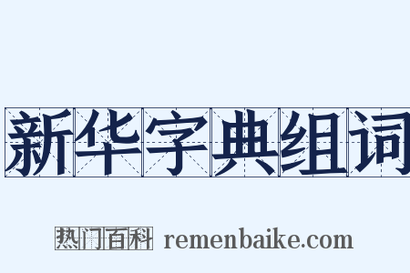 新华字典组词是什么意思的图片